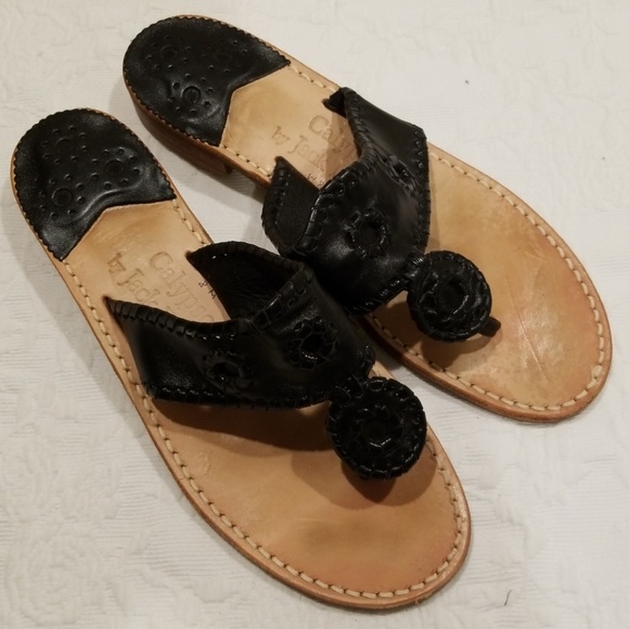 Jack Rogers Shoes - Jack Rogers Calypso Black Sandals size 8